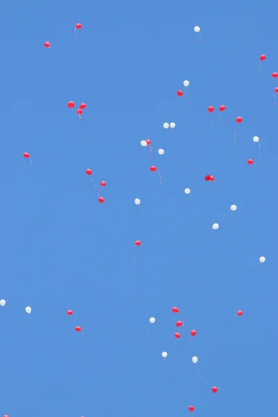 Balloons in sky — Stock Photo, Image