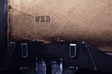 vintage yazıt daktilo tarafından yapılan