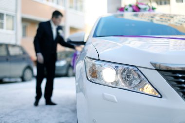 Wedding car clipart