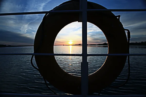 Boat lifebuoy — Stock Photo, Image