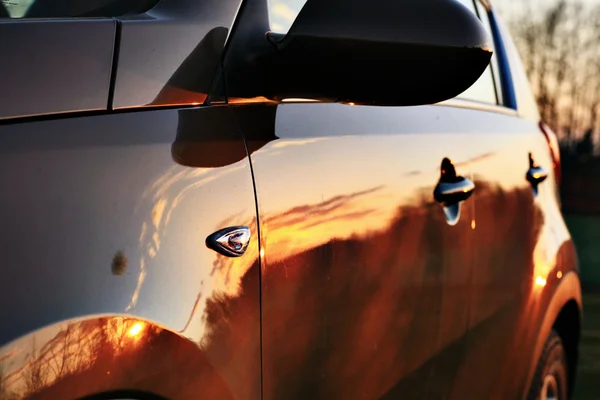 Car surface on Sunset — Stock Photo, Image