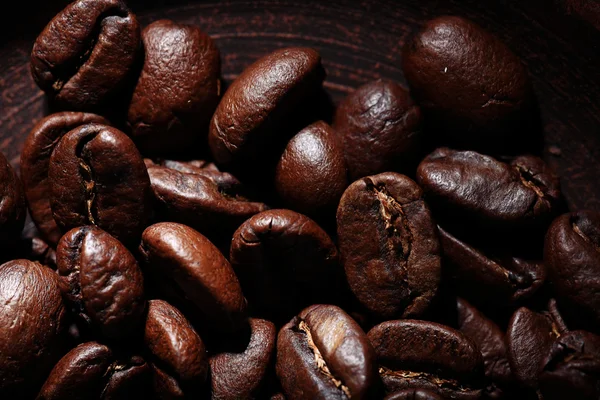 Arabica koffie bonen textuur — Stockfoto