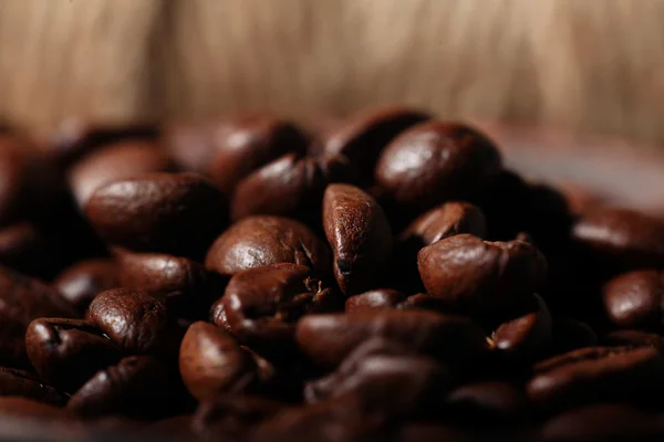 Arabica kaffe bönor konsistens — Stockfoto