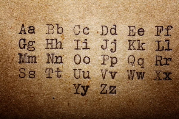 Латинский алфавит — стоковое фото