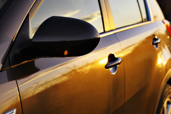 Yellow car surface — Stock Photo, Image