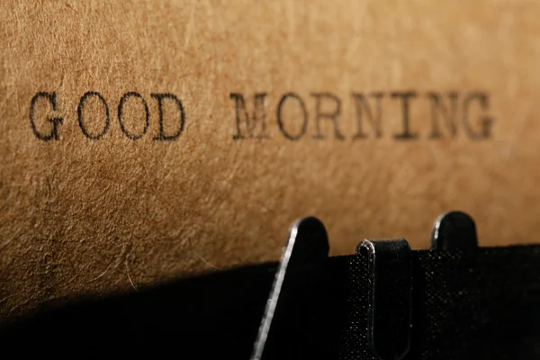 Good morning inscription — Stock Photo, Image