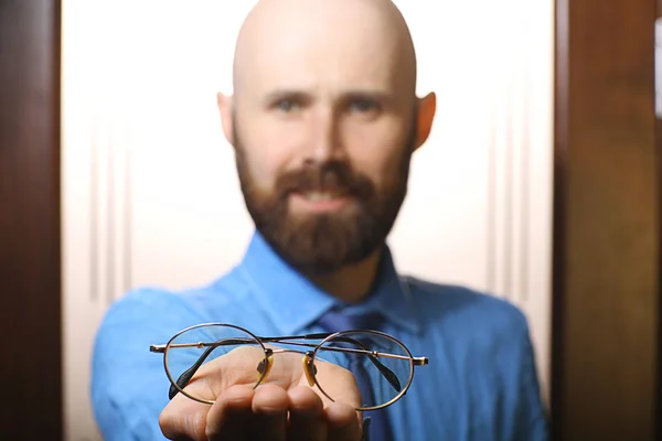 Gözlüklü Adam — Stok fotoğraf