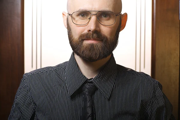 Bald Bearded man — Stock Photo, Image