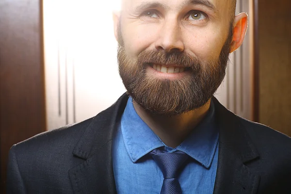 Happy bearded man — Stock Photo, Image