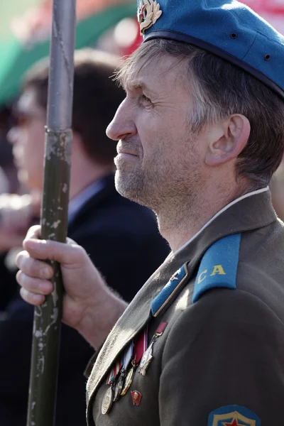 Vologda Rusia Marzo Militar Manifestación Apoyo Del Pueblo Ucrania Crimea — Foto de Stock