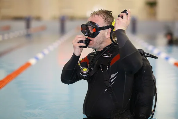 Diver coach — Stock Photo, Image