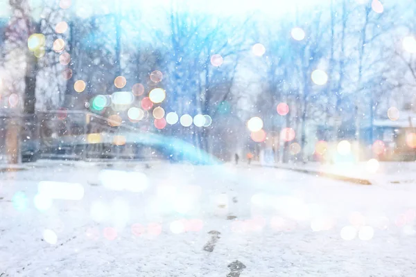 Αφηρημένο Φόντο Χειμώνα Bokeh Φώτα Χριστούγεννα — Φωτογραφία Αρχείου