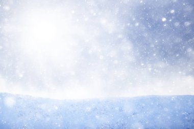 Dağlar karlı zirveler, soyut kışın manzarası