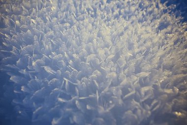 Soyut kış arka planında mevsimlik donmuş buz kar mevsimi