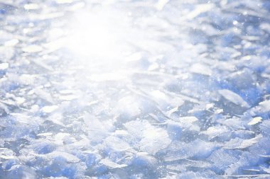 Soyut kış arka planında mevsimlik donmuş buz kar mevsimi