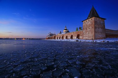manzara manastırı Vologda Ferapontovo Kirillov, Rusya 'nın kuzeyi