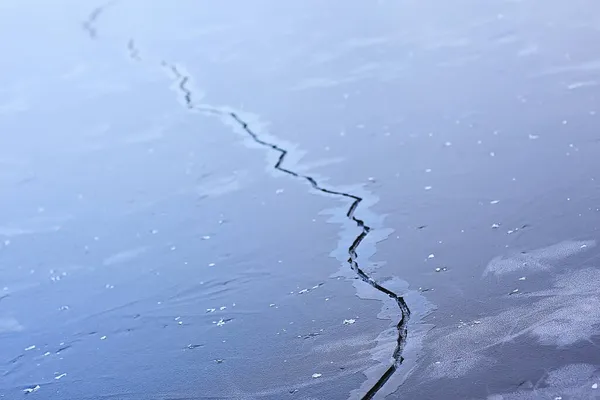 Ice Texture Cracks Baikal Abstract Background Winter Ice Transparent Blue — Stock Photo, Image