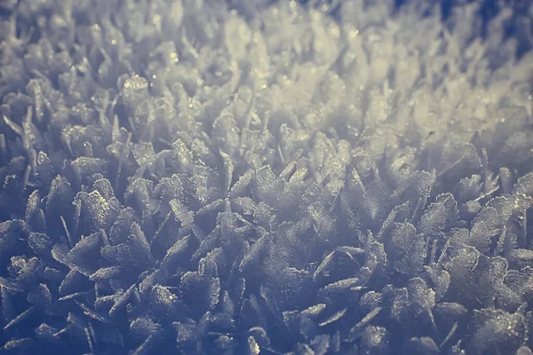 Abstracto Invierno Fondo Hoarfrost Heladas Hielo Nieve Estacional — Foto de Stock