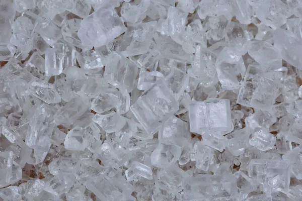 Zuckerkristalle Makrohintergrund Abstrakte Ernährung — Stockfoto