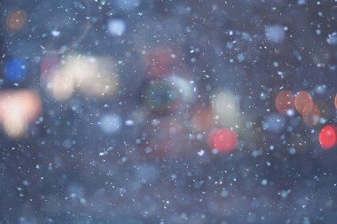 Soyut kar yağışı kış mevsimsel karı örtüyor