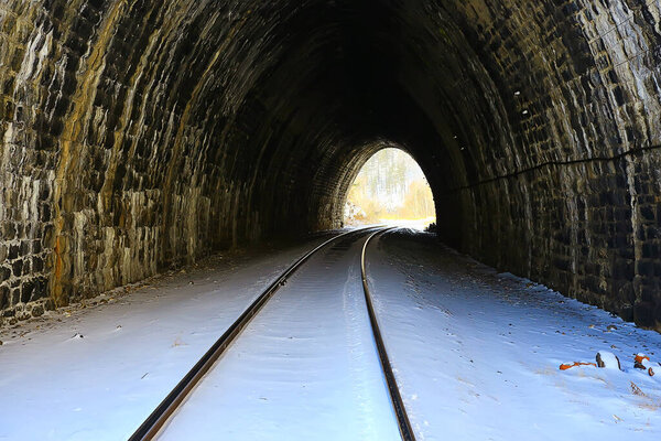 tunnel railway road arch architecture darkness light