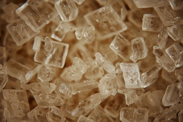 Kryształy Cukru Makro Tło Abstrakcyjna Dieta — Zdjęcie stockowe
