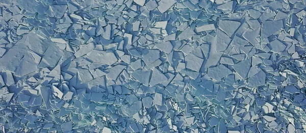 Ледовые Хаммоки Байкал Вид Сверху Текстура Абстрактный Фон Зимой Сломанный — стоковое фото