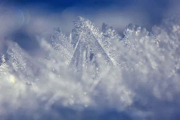 Fundo Abstrato Inverno Geada Gelo Gelo Neve Sazonal — Fotografia de Stock