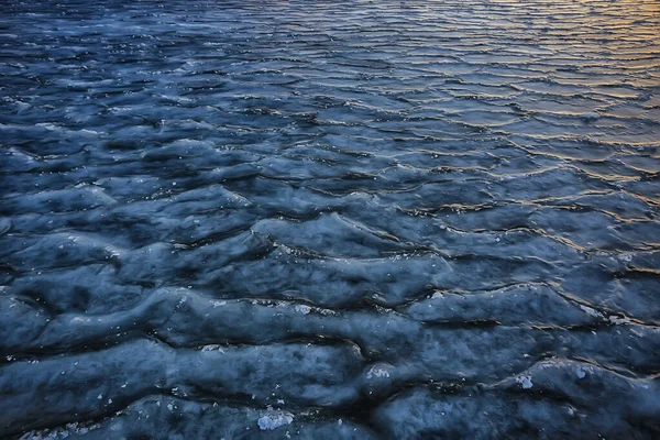 Textur Eisblasen Luft Baikalgas Schwefelwasserstoff Natur Winter Hintergrund — Stockfoto