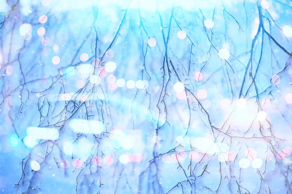 Abstract Winter Background Bokeh Lights Christmas — Stock Photo, Image