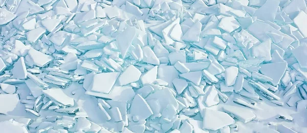 Ледовые Хаммоки Байкал Вид Сверху Текстура Абстрактный Фон Зимой Сломанный — стоковое фото