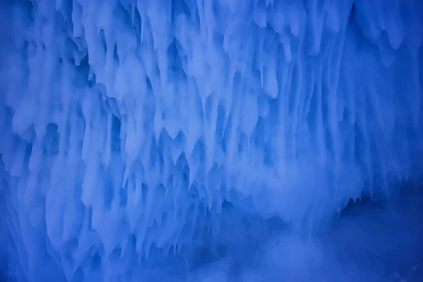 Ijs Spatten Baikal Rotsen Abstracte Winter Uitzicht — Stockfoto
