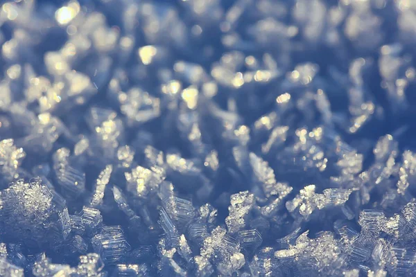 Abstract Winter Background Hoarfrost Frost Ice Snow Seasonal — Stock Photo, Image