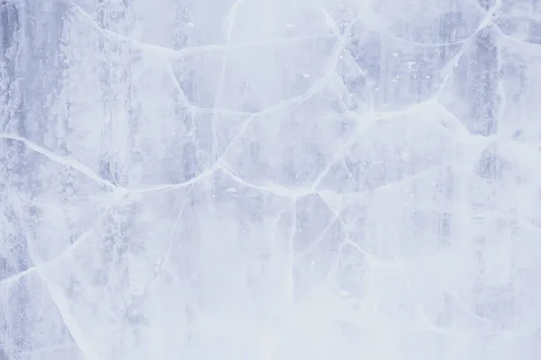 Buz Dokusu Baykal Çatlatıyor Soyut Arkaplan Kış Buzu Şeffaf Mavi — Stok fotoğraf