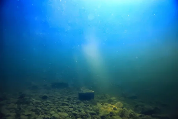 湖の水中の抽象的な背景やきれいな淡水は — ストック写真