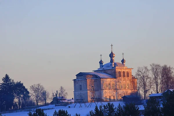 Landscape Monastery Winter Vologda Ferapontovo Kirillov Russian North — Stock Photo, Image