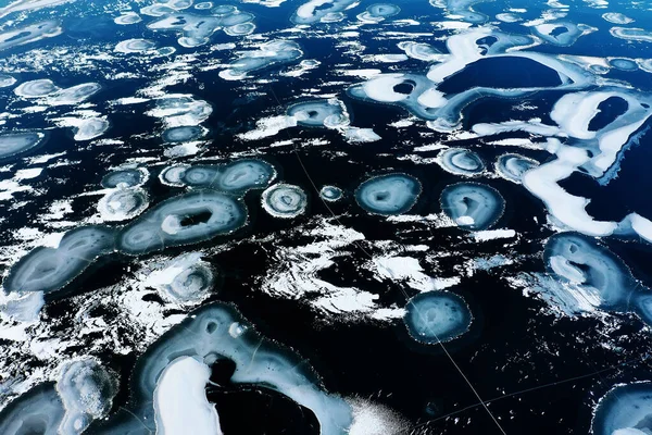 Υφή Πάγος Top View Ρωγμές Διαφανές Αφηρημένο Φόντο Χειμώνα — Φωτογραφία Αρχείου