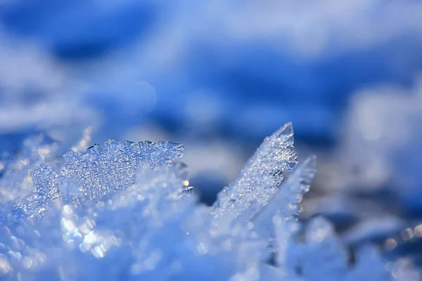 Fundo Abstrato Inverno Geada Gelo Gelo Neve Sazonal — Fotografia de Stock