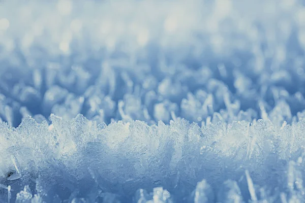 Abstrakcyjny Zima Tło Hoarfrost Mróz Lód Śnieg Sezonowe — Zdjęcie stockowe