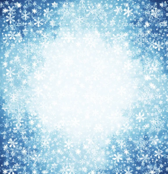 Abstract Snowfall Background Winter Seasonal Design January Snow Snowflake — Φωτογραφία Αρχείου