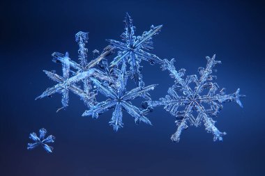 kar taneleri doğal kristal izole, şeffaf soyut fotoğraf arkaplanı