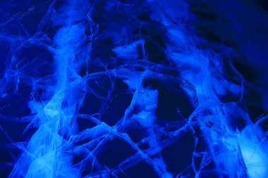 Buzun dokusu hava baloncukları gaz hidrojen sülfür kış arka planında