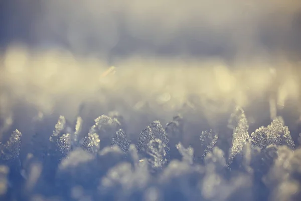 Abstracto Invierno Fondo Hoarfrost Heladas Hielo Nieve Estacional — Foto de Stock