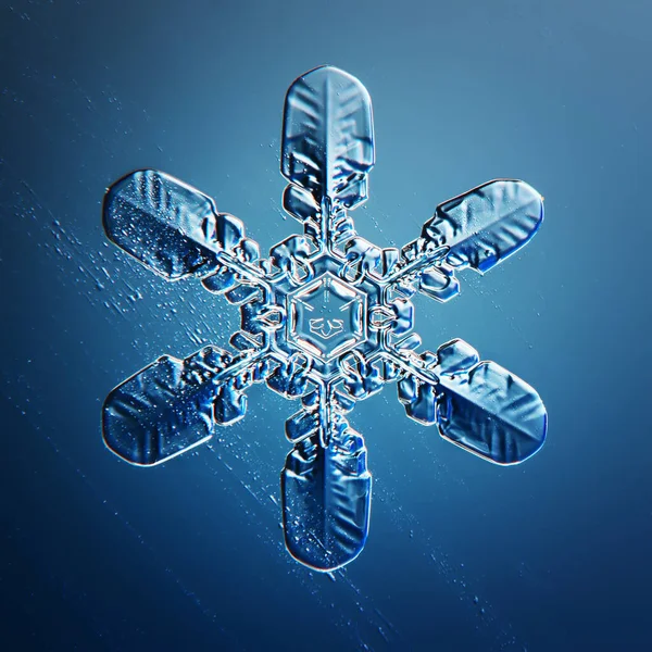 Snowflake Natural Crystal Single Isolate Transparent Abstract Photo Background — Stock Photo, Image