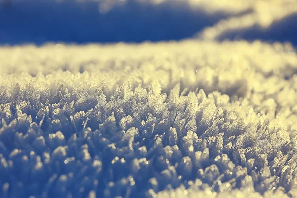 Abstract Winter Background Hoarfrost Frost Ice Snow Seasonal — Stock Photo, Image