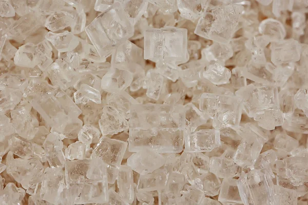 Zuckerkristalle Makrohintergrund Abstrakte Ernährung — Stockfoto