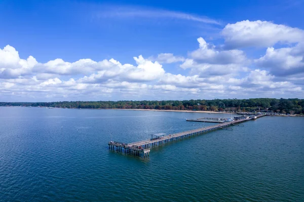 Muelle Municipal Fairhope Alabama Mobile Bay Noviembre 2021 —  Fotos de Stock