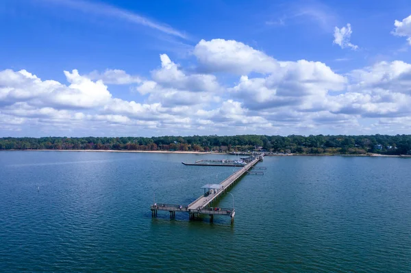 Muelle Municipal Fairhope Alabama Mobile Bay Noviembre 2021 —  Fotos de Stock