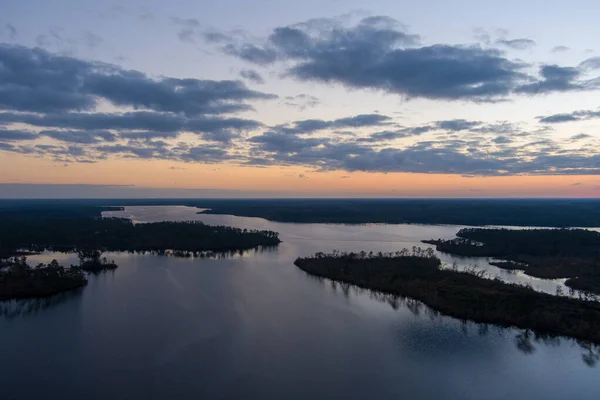 Вид Літака Озеро Біг Крік Поблизу Мобіл Штат Алабама Заході — стокове фото