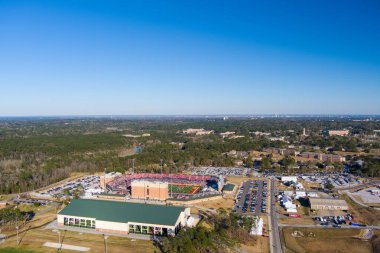 Şubat 2022 'de Hancock Whitney Stadyumu' ndaki son sınıf maçının hava görüntüsü.